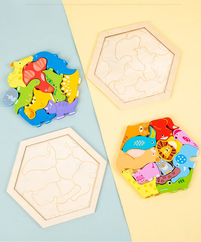 Jouet pour bébé Puzzle en bois Puzzle 3D créatif pour le développement de l'intelligence des enfants Ealy jouet éducatif pour les enfants