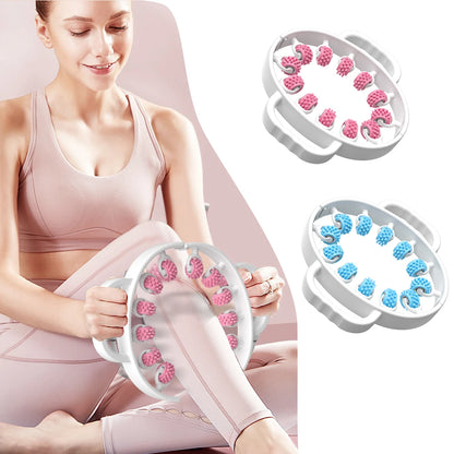 Masseur de jambes multifonctionnel à 12 roues, rouleau de Massage à couverture complète pour bras, taille, Relaxation musculaire des jambes, Machine de Massage manuelle