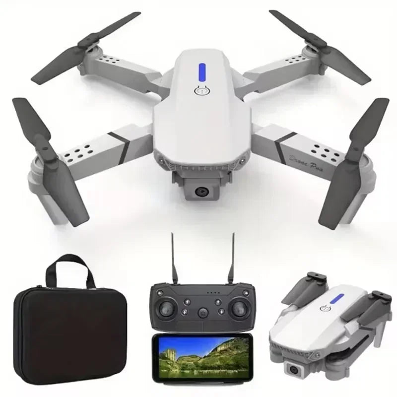 2025 E88 professionnel grand Angle RC Dron HD 4K Mode caméra pliable hélicoptère avion quadrirotor Drone enfant cadeau jouets ﻿