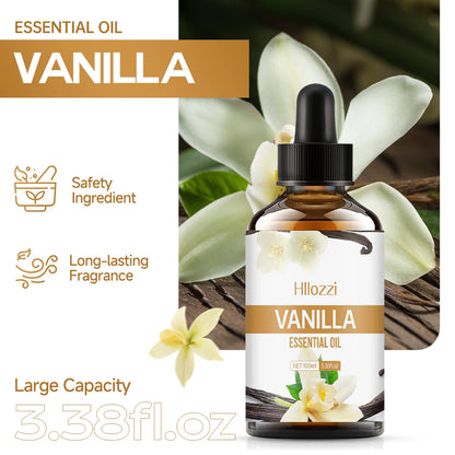 Huile essentielle de vanille pour le visage, SPU, diffuseur d'aromathérapie, savon DIY, adapté à tous types de peau, parfum longue durée