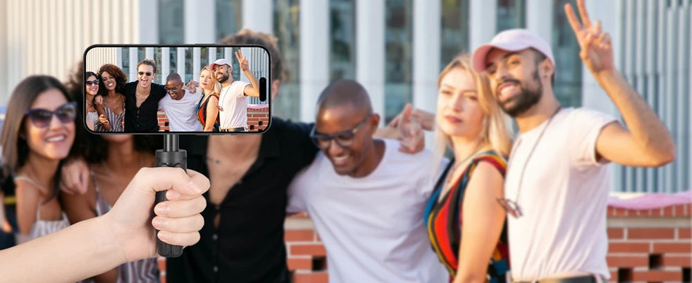 Trépied magnétique pour smartphone MagSafe, mini perche à selfie extensible à 360 °, support de trépied à tête sphérique, poignée pour iPhone 14, 13, 12