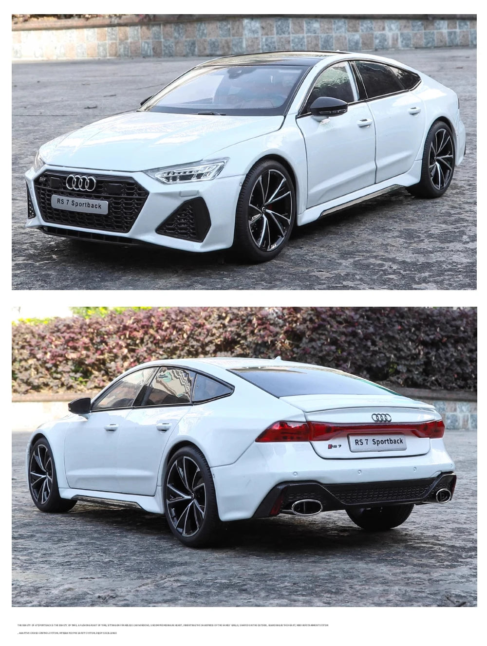 Simulation 1:18 AUDI RS7 Sportback alliage voiture modèle enfants jouet véhicule à collectionner Miniature Voiture décor à la maison cadeau d'anniversaire