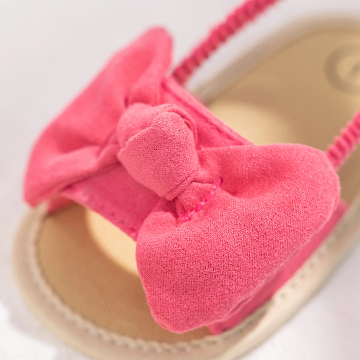 Été bébé filles sandales mode nœud semelle souple chaussures décontractées coton confortable enfant en bas âge chaussures plage bébé sandales 0-18 mois