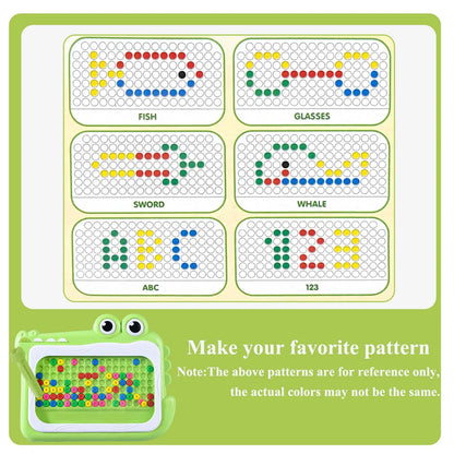 Planche à gribouiller en perles magnétiques pour enfants de 3 à 8 ans, avec stylo Puzzle, jouets de dessin, jeu de Montessori, cadeau éducatif, nouvelle collection