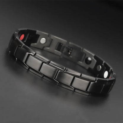 Offre spéciale de luxe mode santé énergie Bracelet hommes en acier inoxydable Bio magnétique Anti-fatigue Anti-rayonnement Bracelets bijoux