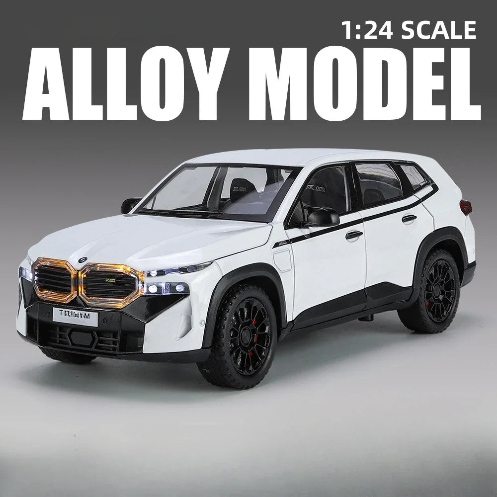 1/24 les modèles de voitures en alliage XM jouet moulé sous pression véhicules tout-terrain avec son léger fonction de traction SUV voiture jouets pour enfants garçons cadeaux