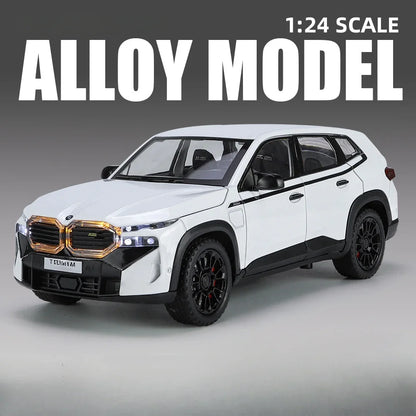 1/24 les modèles de voitures en alliage XM jouet moulé sous pression véhicules tout-terrain avec son léger fonction de traction SUV voiture jouets pour enfants garçons cadeaux