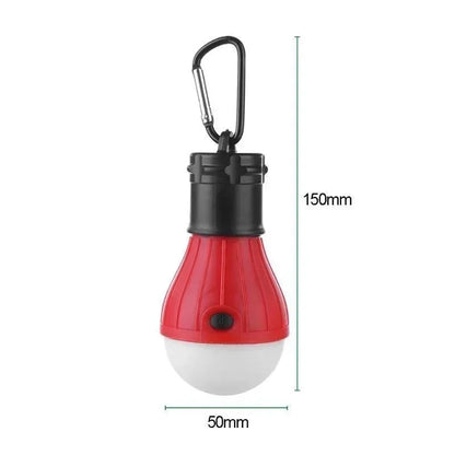 Lampe de tente extérieure Ampoule LED Lampe à crochet portable Lampe de camping adaptée aux sacs à dos extérieurs Voyant d'avertissement de sécurité pour enfants