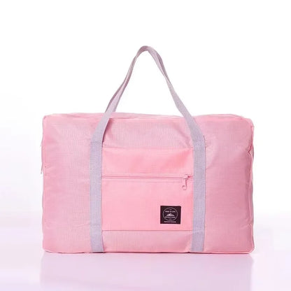 Sac de voyage pliant imperméable de couleur unie, sac à bagages léger de grande capacité