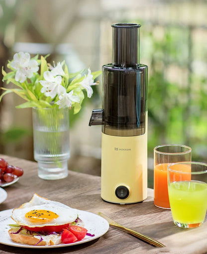 MoPatrick om-Mini Friture de Fruits Ju479, Multifonctionnelle, Entièrement existent, Petit Résidu de Jus, Mathiation Lente, Ménage