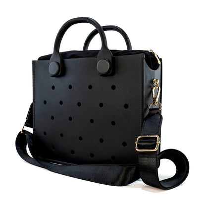 EVA grand sac à bandoulière en cuir sac à main fourre-tout sac de rangement pour femmes décontracté sac de plage étanche trou ajustement charme sac de rangement de mode