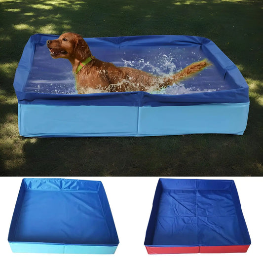 Piscine de bain pliable en PVC pour animaux de compagnie, pataugeoire pour chien, antidérapante, Non gonflable, pour chiots de compagnie, chats, autres animaux