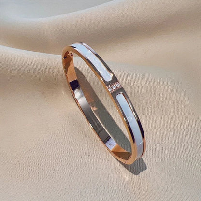 ZAKOL 5/1 pièces ensemble de bracelets en acier inoxydable incrusté de zircone scintillante pour femmes bracelets empilables mode ne se décolore pas bijoux cadeau