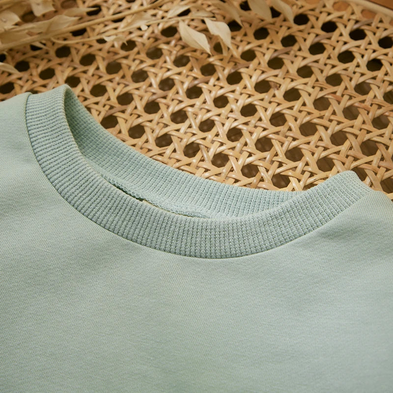 Survêtement d'hiver 2 pièces pour bébé, tenues pour garçons en bas âge, couleur contrastée, sweat-shirt à manches longues, hauts et pantalons longs, ensemble de vêtements pour tout-petits