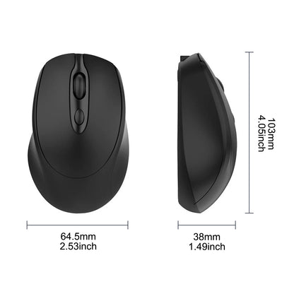 Souris d'ordinateur sans fil Rechargeable 2.4G, Compatible Bluetooth, USB, silencieuse, pour PC, ordinateur portable, Macbook, tablette