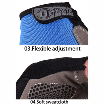 Gants de vélo pour hommes et femmes, demi-doigt, de gymnastique, mitaines respirantes et antidérapantes, pour Fitness, entraînement sportif