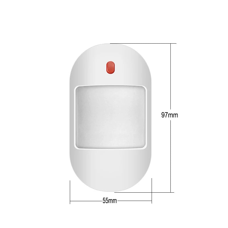Détecteur de mouvement PIR sans fil 433MHz EV1527, capteur infrarouge, prise en charge de l'alimentation USB 5V pour système d'alarme de sécurité anti-cambriolage domestique