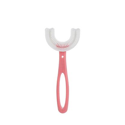 Brosse à dents en Silicone pour bébé, 360 degrés, en forme de U, anneaux de dentition, brosse pour bébé, soins buccaux, nettoyage