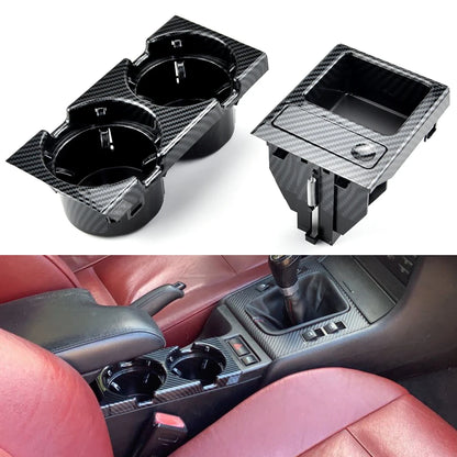 Nouveau Double trou style de voiture Console centrale avant boîte de rangement pièce de monnaie + porte-gobelet pour BMW E46 série 1999-2006 51168217953