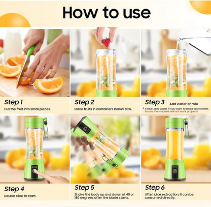 Presse-agrumes électrique Mini mélangeur Portable mélangeurs de fruits extracteurs de fruits multifonction fabricant de jus Machine mélangeur Smoothies mélangeur