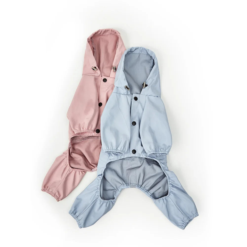Vêtements imperméables pour chiens, imperméable réfléchissant pour chiens, veste en Polyester doux et imperméable, tenues pour chiots de compagnie