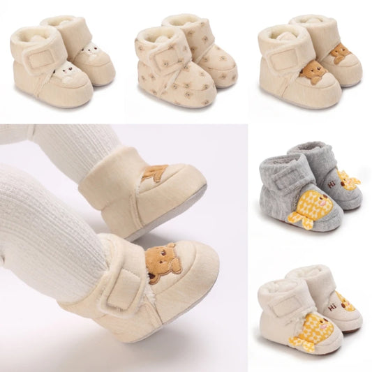 Mode bébé filles garçons mignon doux dessin animé coton enfant en bas âge chaussures premier marcheur chaussures pour les nouveau-nés