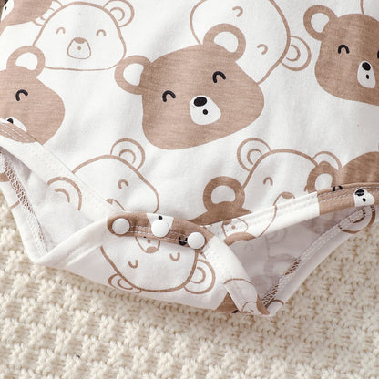 Ensemble de Vêtements pour Bébé Garçon de 0 à 9 Mois, Tenue à Manches sulf, Pantalon, Chapeau et Chaussettes, 4 Pièces/Ensemble, Printemps Automne