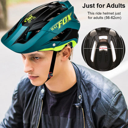 BATFOX-Casque de vélo pour homme, casque de vélo, casque de vélo de montagne, casque de vélo VTT, casquettes de vélo
