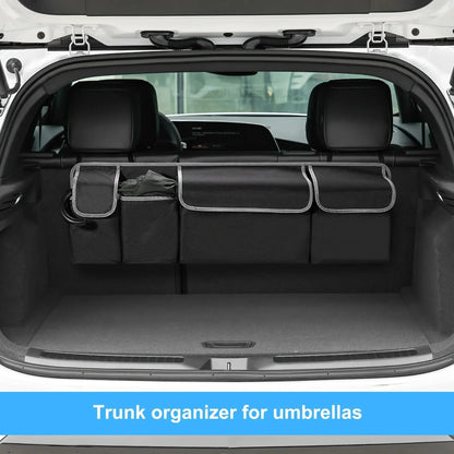 Organisateur de coffre de voiture, sac de rangement de siège arrière, haute capacité, multi-usage, Oxford, organisateurs arrière de siège de voiture, intérieur d'automobile