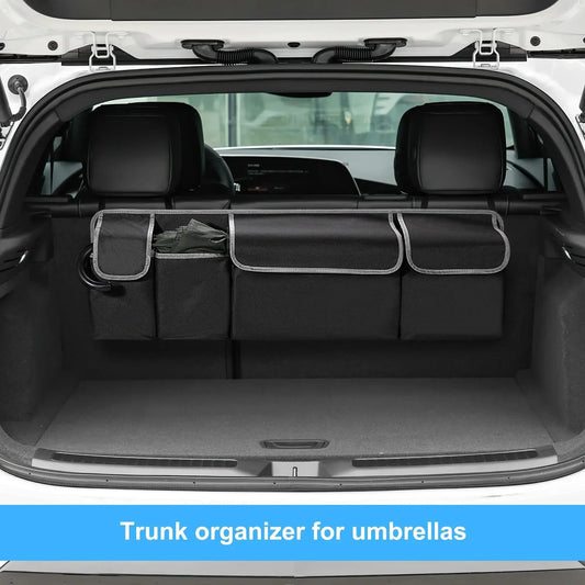 Organisateur de coffre de voiture, sac de rangement de siège arrière, haute capacité, multi-usage, Oxford, organisateurs arrière de siège de voiture, intérieur d'automobile