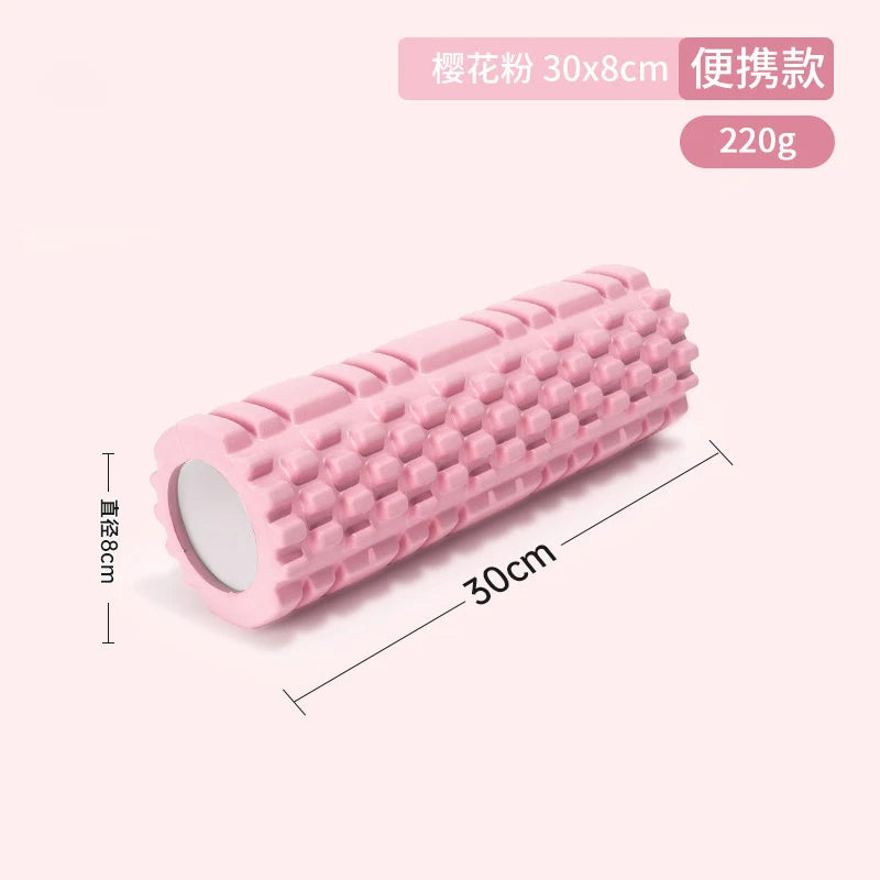 Rouleaux en mousse pour massage musculaire 30 cm – Rouleau en mousse pour le dos haute densité pour soulager les douleurs dorsales et la récupération musculaire dans les jambes et les bras