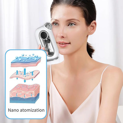 Pulvérisateur de brume hydratant pour la peau du visage, aérographe, nettoyage en profondeur du visage, injecteur d'oxygène, compresseur de brosse à Air sans fil