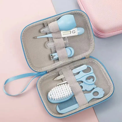 8 pièces/ensemble peigne nez inhalateur EVA paquet ensemble de soins Coisas Para Bebê 13 pièces mignon nouveau-né bébé multifonctionnel bébé coupe-ongles 8