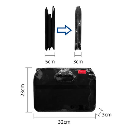 Grande boîte de rangement pliable pour coffre, conteneur de rangement pour SUV Extra épais de grande capacité avec plusieurs poches pour voiture SUV Minivan 1 pièce