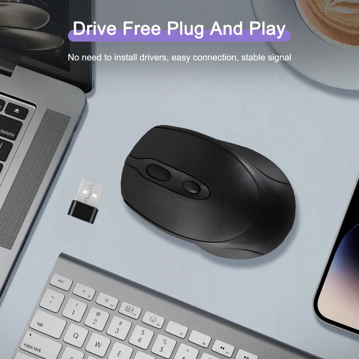 Souris d'ordinateur sans fil Rechargeable 2.4G, Compatible Bluetooth, USB, silencieuse, pour PC, ordinateur portable, Macbook, tablette