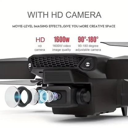 2025 E88 professionnel grand Angle RC Dron HD 4K Mode caméra pliable hélicoptère avion quadrirotor Drone enfant cadeau jouets ﻿