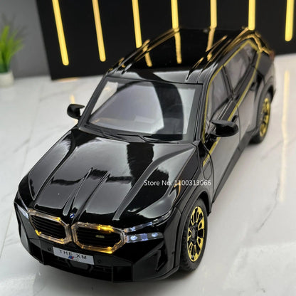 1/24 les modèles de voitures en alliage XM jouet moulé sous pression véhicules tout-terrain avec son léger fonction de traction SUV voiture jouets pour enfants garçons cadeaux