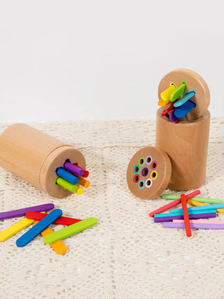 Jouets Montessori en bois, jouets de tri des couleurs, motricité Fine, jeux de correspondance sensorielle, jouets éducatifs pour enfants de 1 à 3 ans, cadeau de 3 ans et plus
