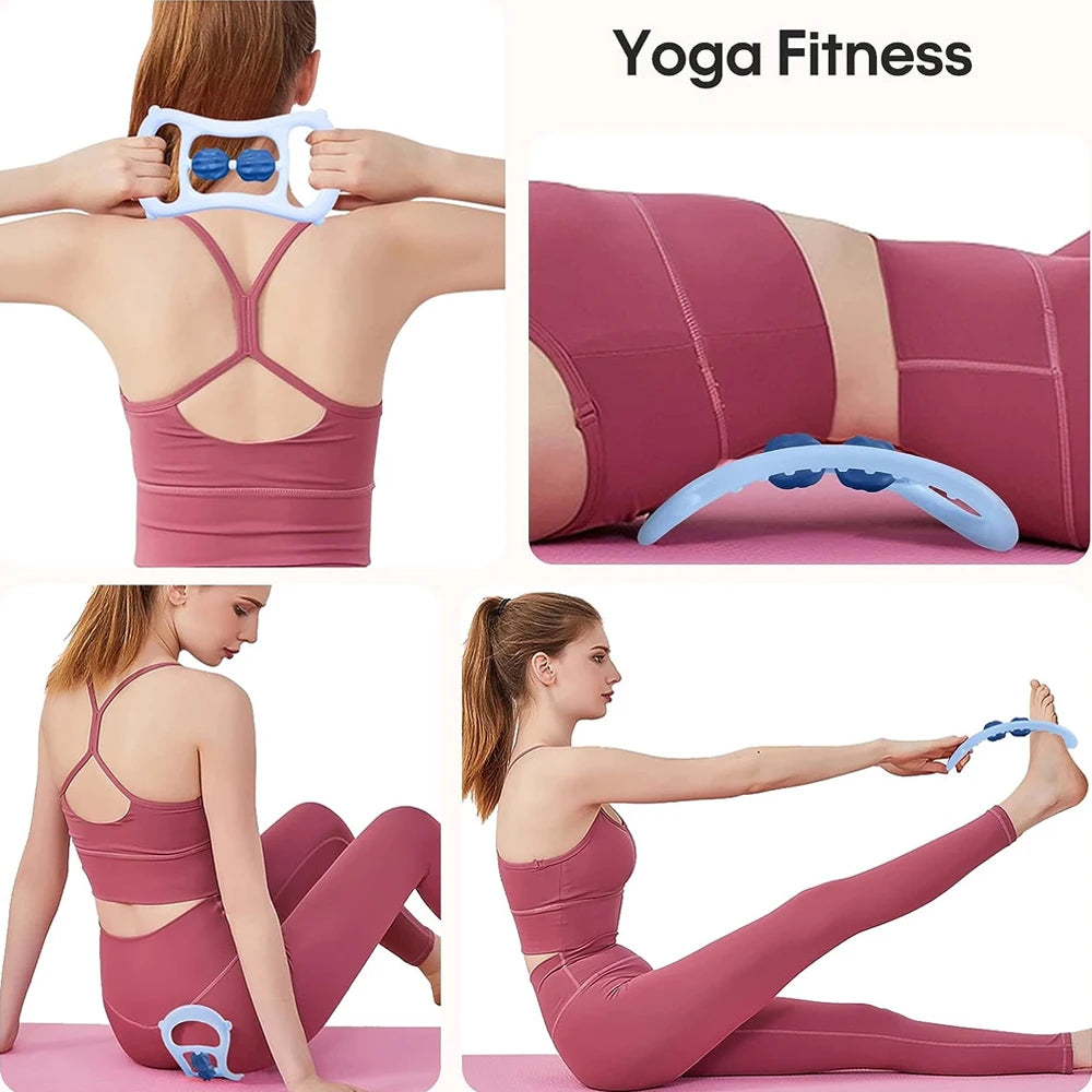 Masseur de jambes multifonctionnel à 12 roues, rouleau de Massage à couverture complète pour bras, taille, Relaxation musculaire des jambes, Machine de Massage manuelle