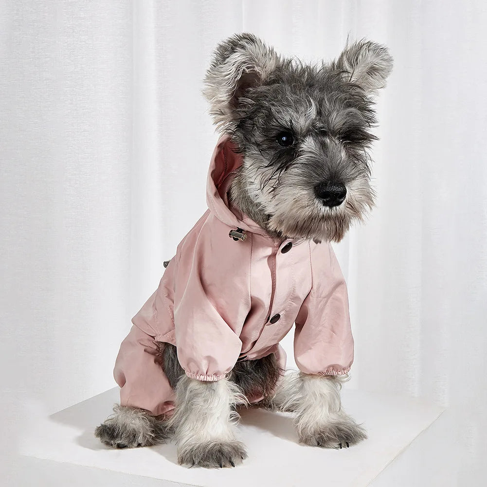 Vêtements imperméables pour chiens, imperméable réfléchissant pour chiens, veste en Polyester doux et imperméable, tenues pour chiots de compagnie
