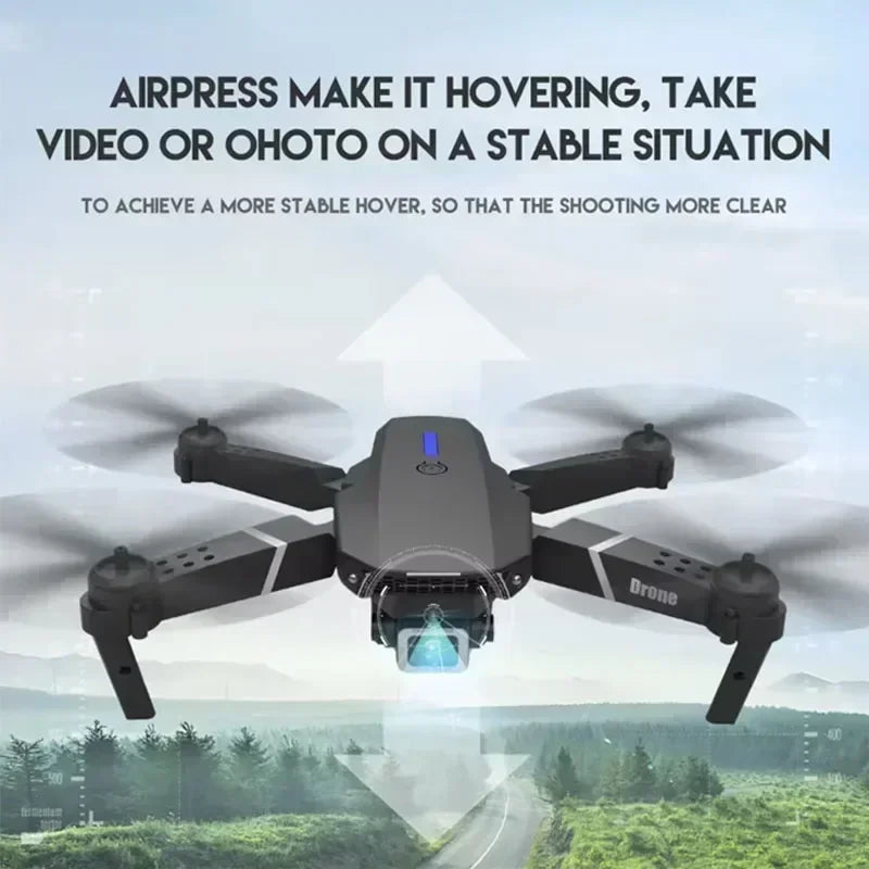 2025 E88 professionnel grand Angle RC Dron HD 4K Mode caméra pliable hélicoptère avion quadrirotor Drone enfant cadeau jouets ﻿