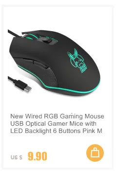 Souris Laser portable ergonomique, commande au pouce, sans fil, optique, filaire, USB, pour ordinateur portable et PC, nouvelle collection