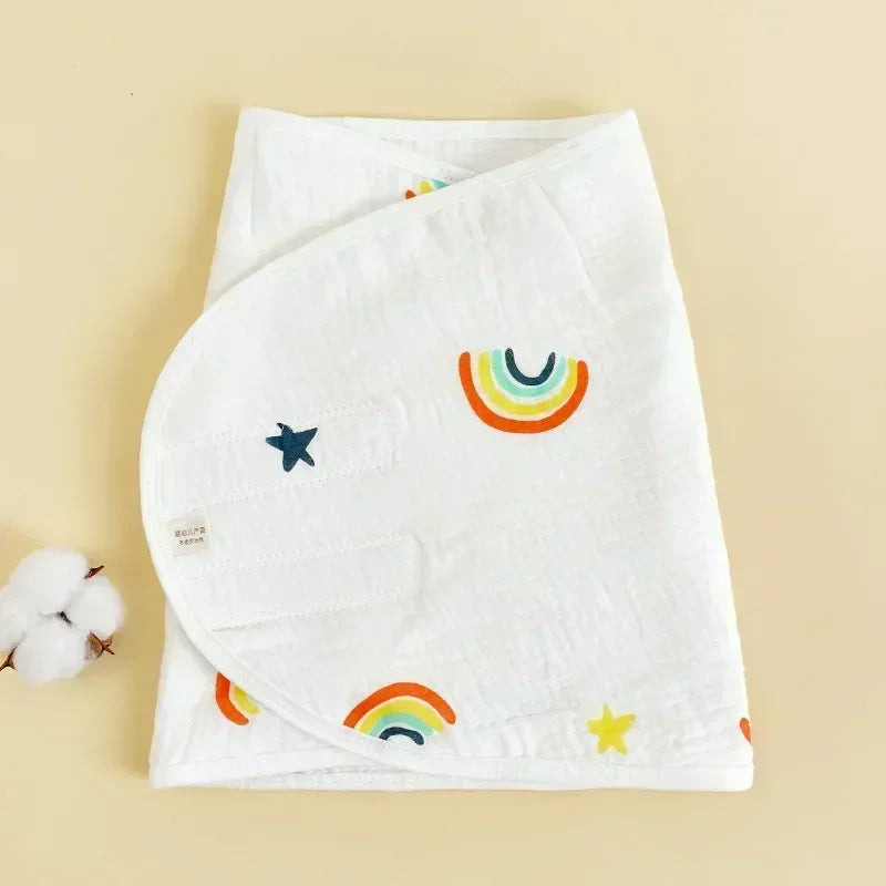Couverture d'emmaillotage pour bébé de 0 à 6 mois, sangle pour protéger le ventre, couverture de couchage pour nouveau-né, style fin pour l'été