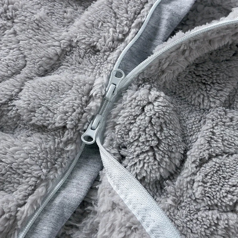 Dessin animé bébé vêtements garçon barboteuse à manches longues arctique velours à capuche bébé fille barboteuse hiver chaud nouveau-né vêtements 0-18 mois