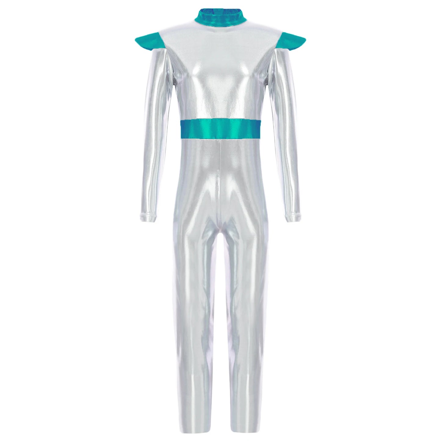 Costume de Cosplay Alien pour filles et garçons, combinaison d'astronaute à manches longues avec cerceau pour cheveux, pour fête de carnaval d'halloween