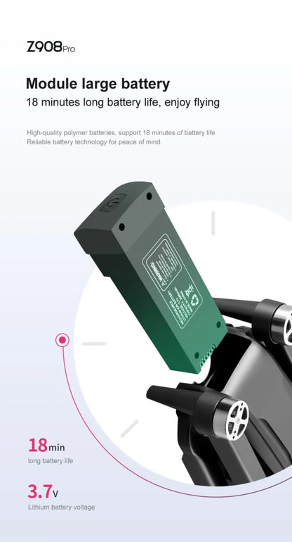 Xiaomi-Drone ATA JIA Z908 Pro /MAX 8K ESC 4K, professionnel, localisation de flux optique, évitement d'obstacles à 3 côtés, jouets quadricoptères