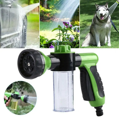 Buse de pulvérisation à haute pression, tuyau, pistolet de douche pour chien, 3 modes réglables, lavage des animaux domestiques, bain de nettoyage, mousse d'eau, savon, outil de nettoyage pour chien