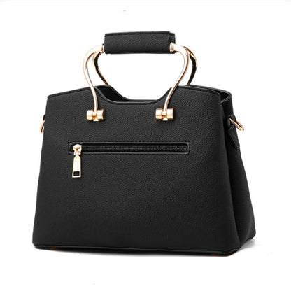Sacs à poignée de luxe pour femmes, sac à bandoulière pendentif en cuir PU, sacoche de grande capacité, sacs pour maman d'âge moyen, fourre-tout