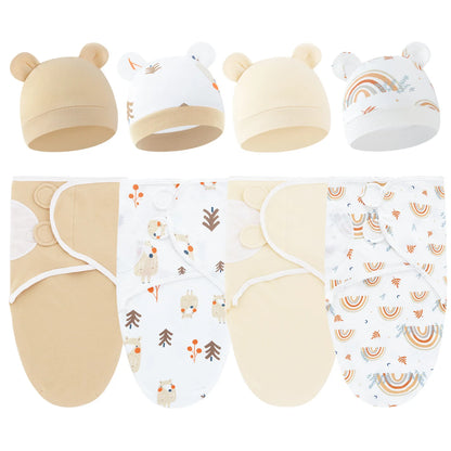 Bébé lange d'emmaillotage doux cocon bébé couvertures nouveau-né lange d'emmaillotage chaud coton bébé literie couverture