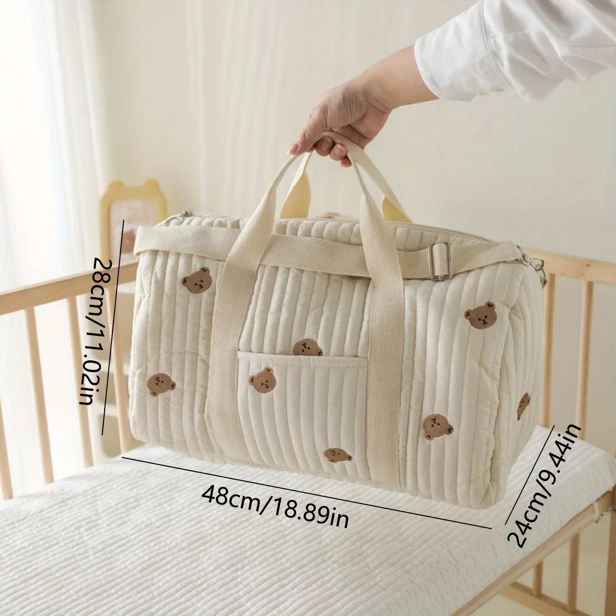 Grand sac de maternité pour maman, sac de rangement pour couches de bébé, grande capacité, organisateur d'articles pour bébé, sac de voyage pour femmes, sac à main multifonctionnel